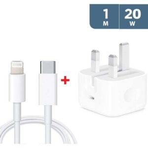 APPLE USB-C 20W GENUINE POWER ADAPTER + A GRADE 1M CABLE