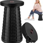 PORTABLE TELESCOPING FOLDING STOOL