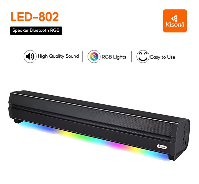KISONLI LED-802 SOUNDBAR MUSIC SPEAKER - Image 3