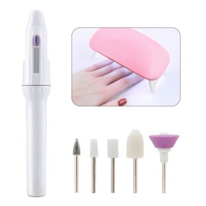 PORTABLE NAIL CARE SET LED LIGHT AND NAIL DRILL PEN KIT