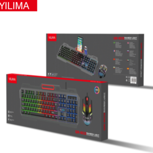 YILIMA QS-602 RAINBOW LIGHT GAMING MOUSE AND KEYBOARD COMBO