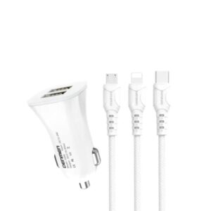 VDENMENV DUEL PORT CAR CHARGER WITH CABLE